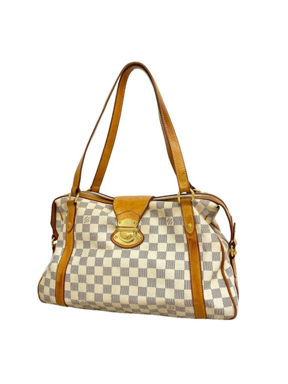 Louis Vuitton Shoulder Bag Damier Azur Streza PM White